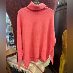 Vince Camuto ladies Lg pink sweater - turtleneck NEW
